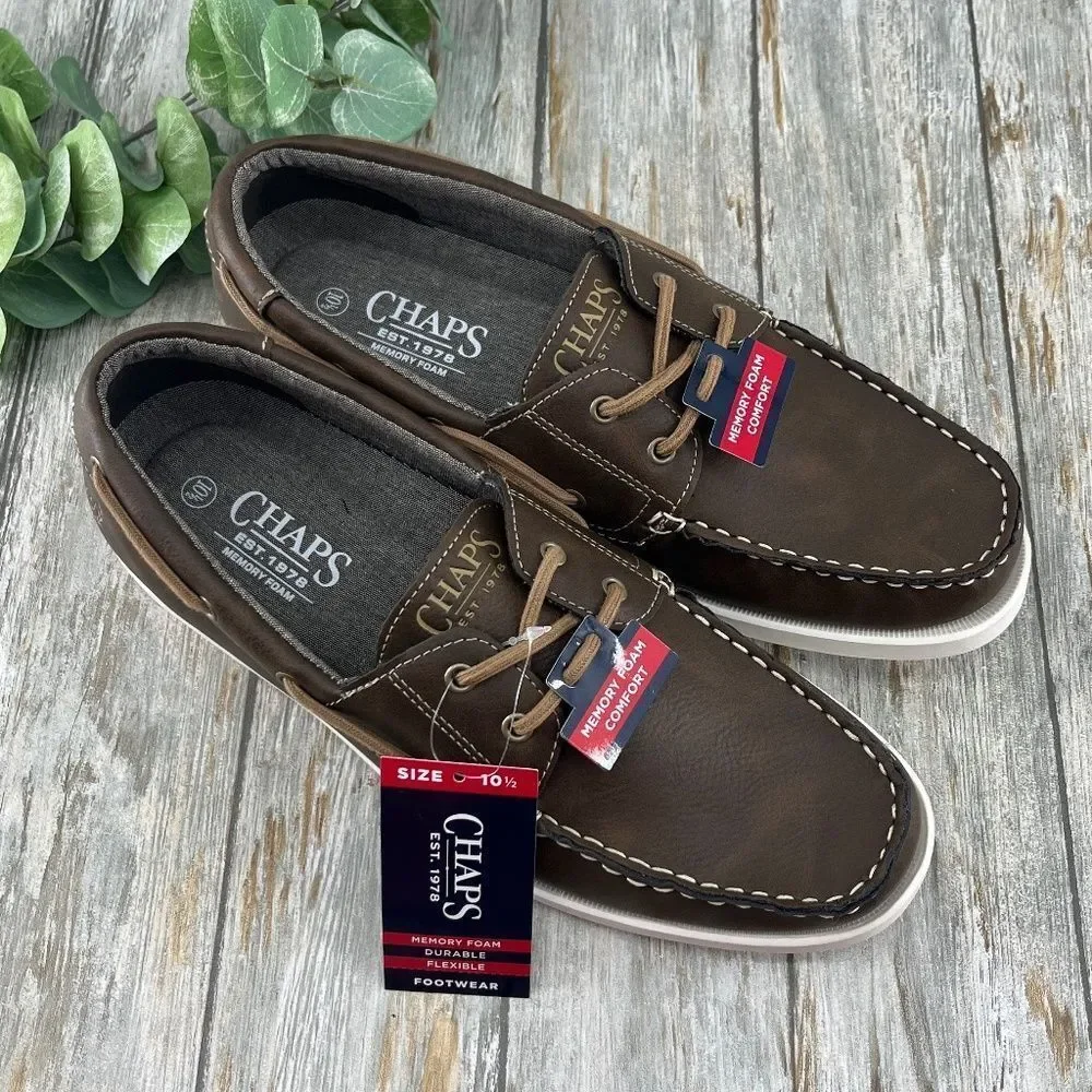 Men’s Chaps Benny Boat Shoes Size 10.5